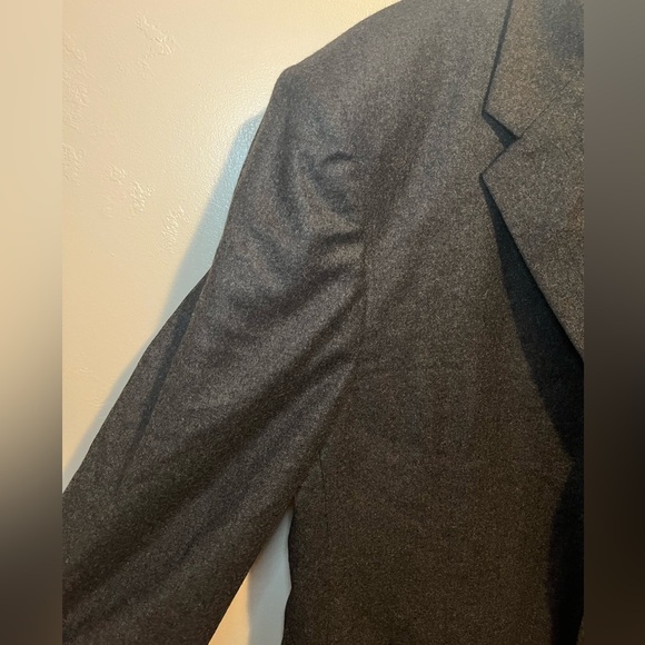 Giorgio Armani Classico Charcoal Gray Black Men's Wool & Cashmere Blazer 44R - Picture 4 of 16